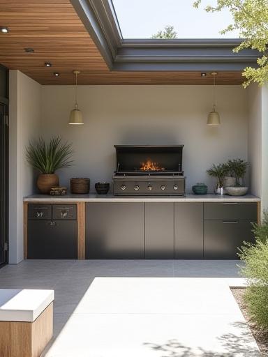 Botan Spark製品で整えられた美しいアウトドアキッチン